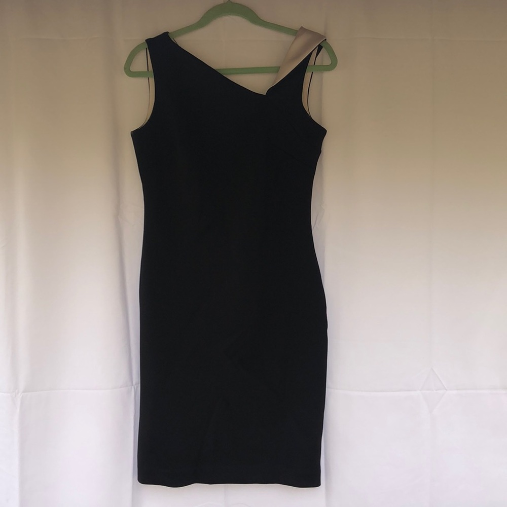Calvin Klein Black dress w/ white accents